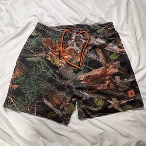 Overtime Can't See Me Shorts Mens Mesh Basketball Shorts Real Tree Camo Large